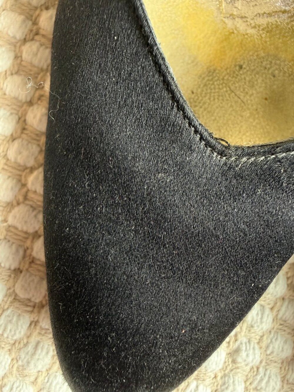 Ferragamo | Black Satin Slingback Heels Bow Pumps Classic Formal - Picture 5 of 15